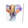 Fondo 32 x 32 in. Colorful Walking Elephant-Print on Canvas FO2790960